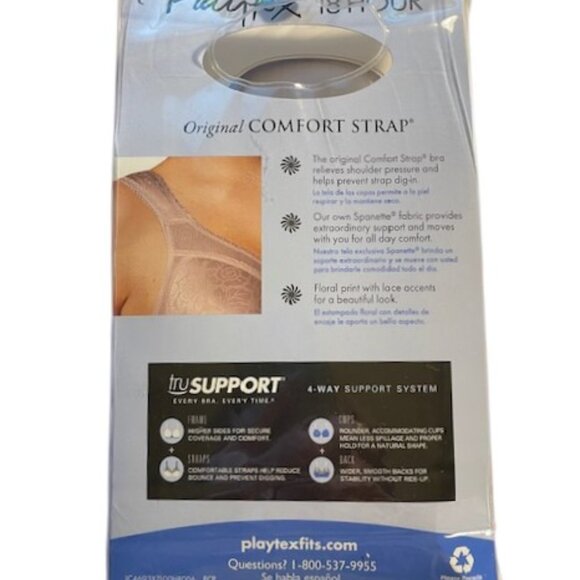 Playtex 18 Hour Original Comfort Straps Wirefree Bra 50D  Style 4693 (RS-14) - Picture 4 of 6